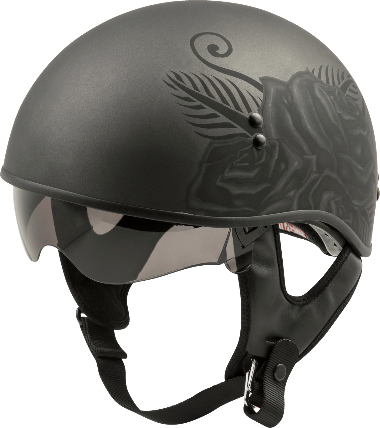 GMAX Gm-65 Half Helmet Devotion Naked Matte Black 2x G1652228