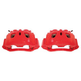 Power Stop 11-19 Chevrolet Silverado 2500 HD Front Red Calipers w/Brackets - Pair S5302