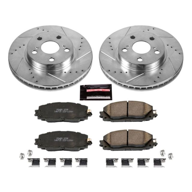 Power Stop 11-17 Lexus CT200h Front Z23 Evolution Sport Brake Kit K5870