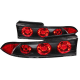 ANZO 1995-1999 Mitsubishi Eclipse Taillights Black 221084