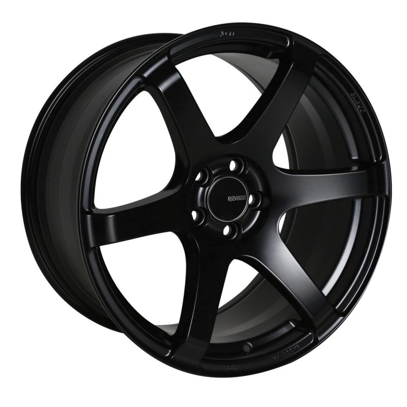 Enkei T6S 17x8 45mm Offset 5x100 Bolt Pattern 72.6 Bore Matte Black Wheel 485-780-8045BK