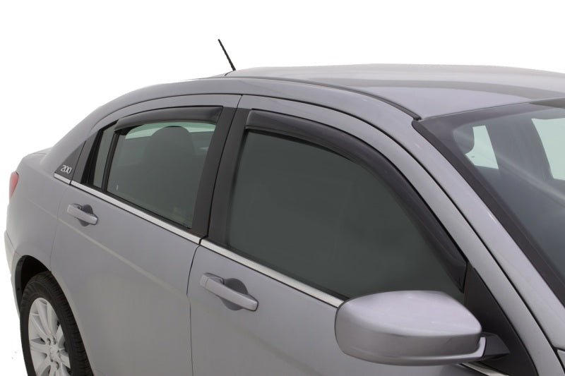 AVS 07-10 Chrysler Sebring Ventvisor In-Channel Front & Rear Window Deflectors 4pc - Smoke 194458