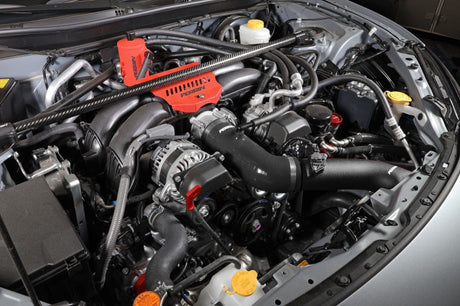 Perrin 22-23 Subaru BRZ/Toyota GR86 Silicone Inlet Hose (3in. ID / SS Wire) - Black PSP-INT-432BK