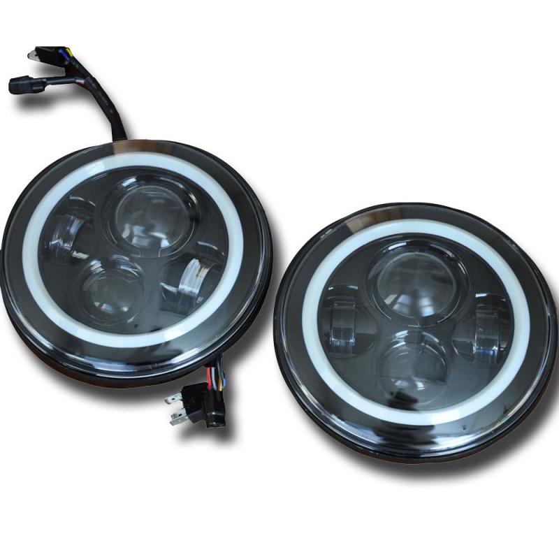 DV8 Offroad 07-18 Jeep Wrangler JK LED Projector Headlights HL7JK-01