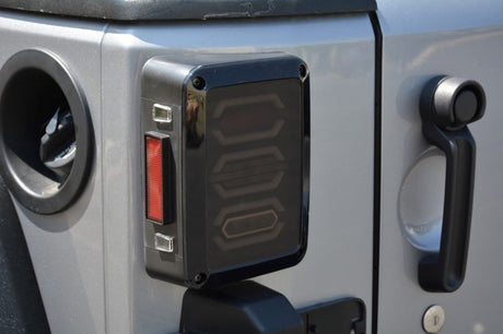 DV8 Offroad 07-18 Jeep Wrangler JK Octagon LED Tail Light TLJK-02