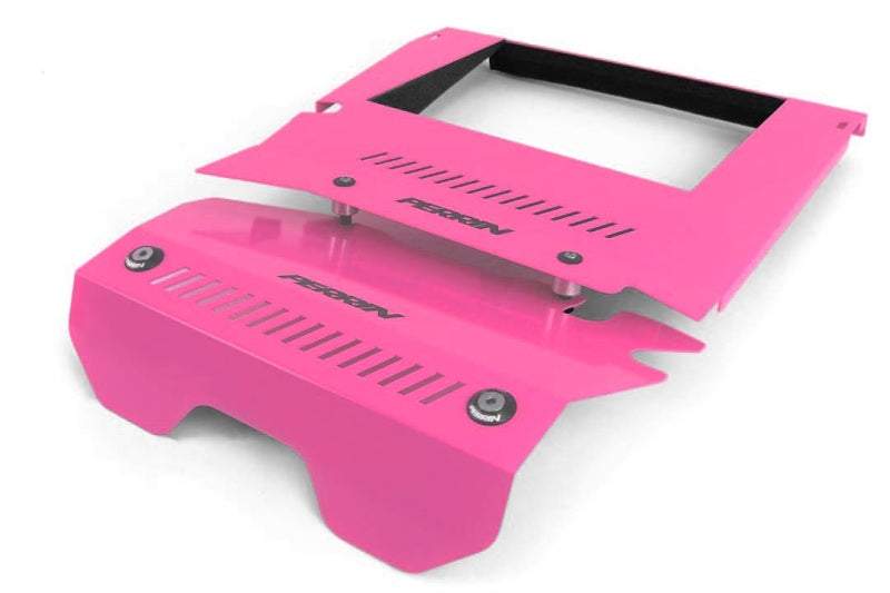 Perrin 2015+ Subaru WRX Engine Cover Kit (Intercooler Shroud + Pulley Cover) - Hyper Pink PSP-ENG-165HP