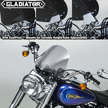 NATIONAL CYCLEGladiator Windshield W/Chrome Mounts (Light Tint)N2712