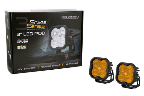 Diode Dynamics SS3 Max ABL - Yellow Combo Standard (Pair) DD6970P
