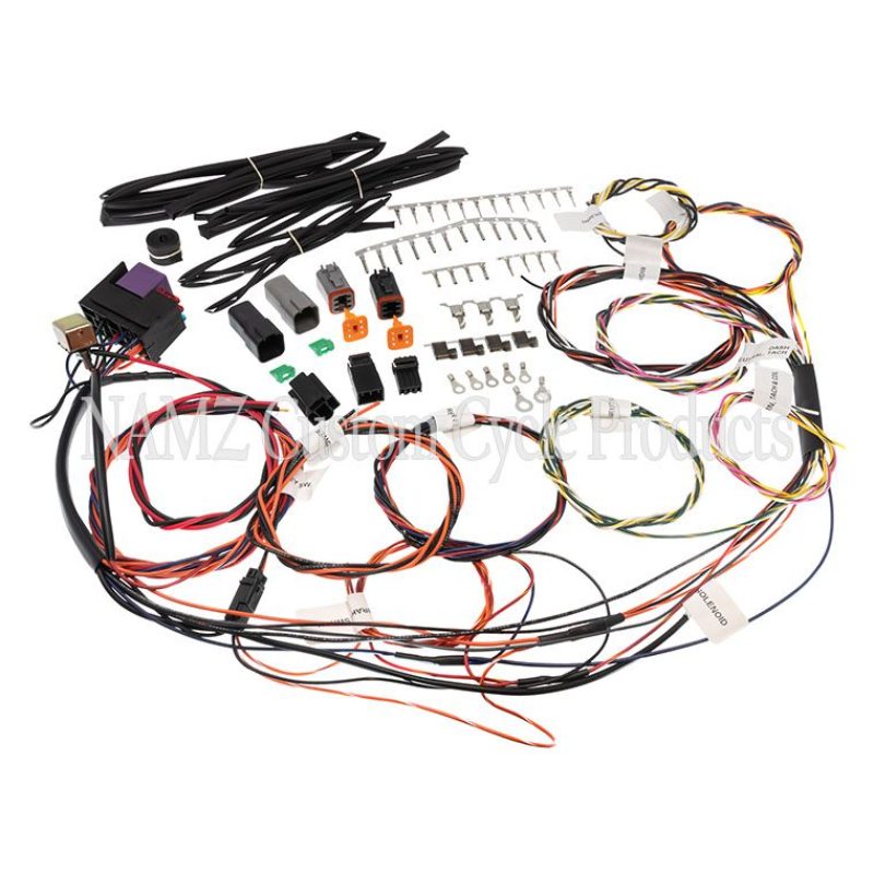 NAMZ 2019 V-Twin Ver-1 Complete Bike Harness w/Starter Relay & 3-Circuits NCBH-01-C
