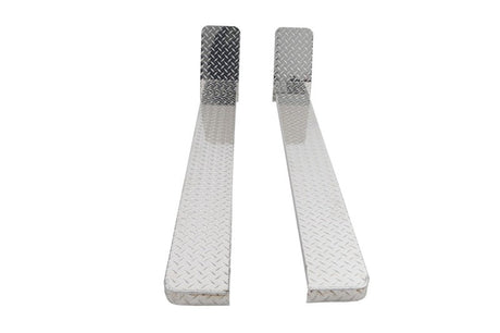 Deezee 08-14 Ford Econoline/E-Series Van Running Board Cab Section Brite-Tread Aluminum (Front Door) DZ 2045