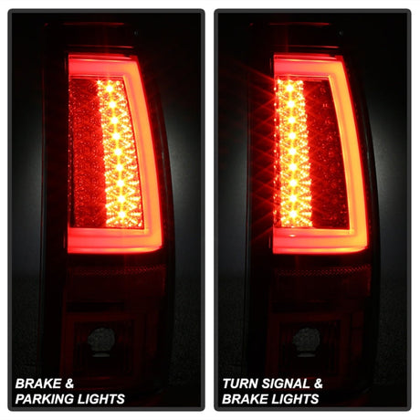 Spyder Chevy Silverado 1500/2500 03-06 Version 2 LED Tail Lights - Red Clear ALT-YD-CS03V2-LED-RC 5081926