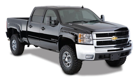 Bushwacker 07-13 Chevy Silverado 1500 Fleetside Cutout Style Flares 4pc 69.3in Bed - Black 40950-02