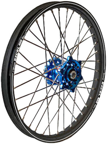 DUBYA Rear Wheel 1.85 X 19 Blue Hub Black A60 Rim 56-3121DB-A60