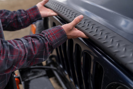 Bushwacker 97-06 Jeep Wrangler Trail Armor Hood Stone Guard and 2 Front Corners - Black 14005