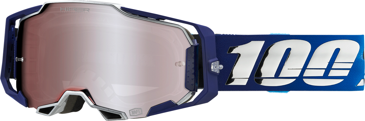 100% Armega Goggles - Novel - HiPER Silver Mirror 50003-00006