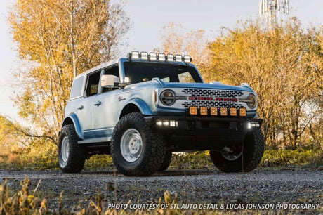 Diode Dynamics Bronco SS5 6-Pod CrossLink Grille Lightbar Kit Sport - White Combo DD7235