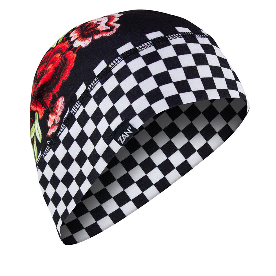 ZAN Sportflex Series Helmet Liner Checkered Floral WHLL421