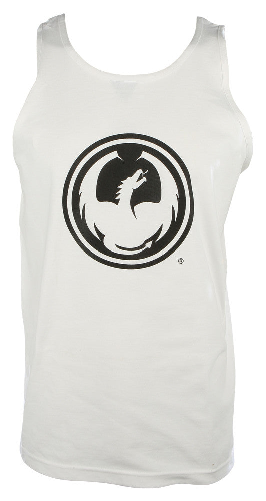 DRAGON Icon Staple Line Tank White X 25122XLRG100