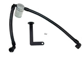 J&L 10-19 Ford Flex EcoBoost V6 Passenger Side Oil Separator 3.0 - Clear Anodized 3035P-C