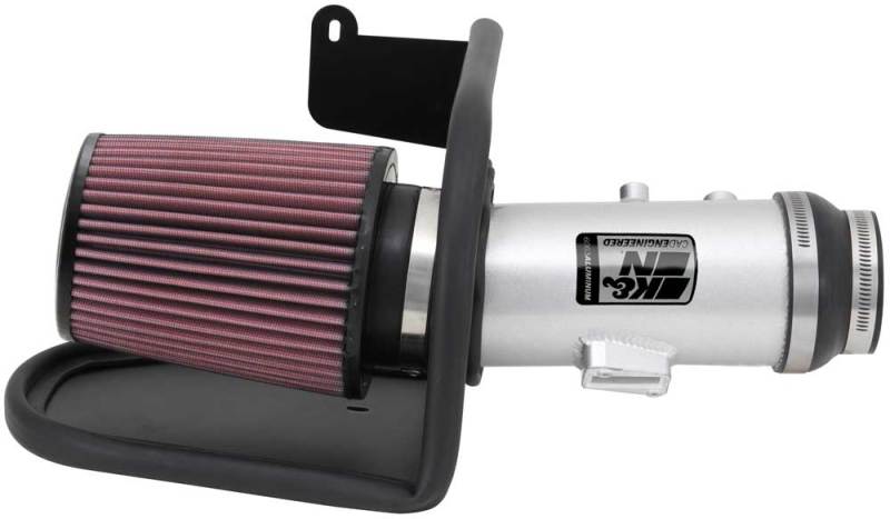 K&N 13-14 Honda Accord 3.5L V6 69 Series Typhoon Air Intake System - Silver Cold Air Intake Kit 69-1212TS
