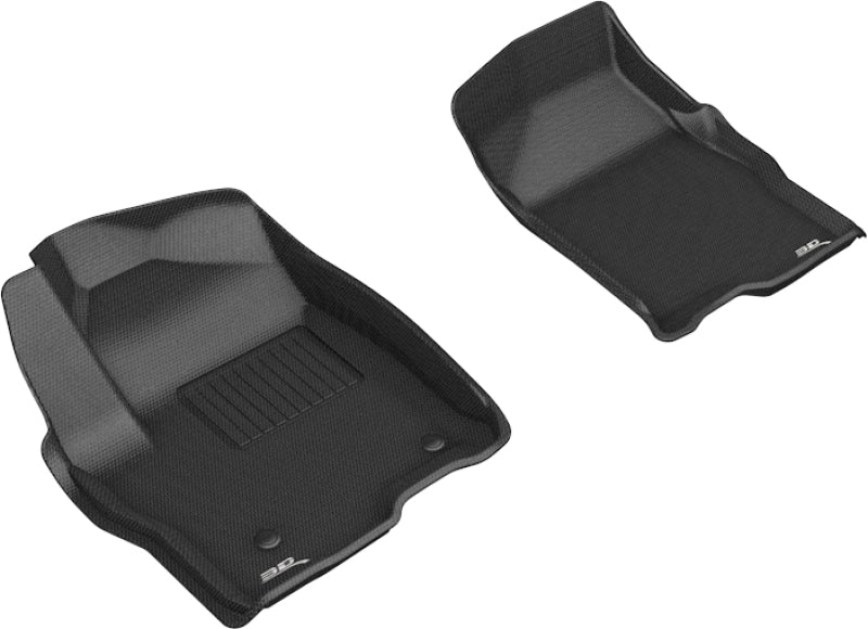 3D MAXpider 2019-2020 GMC/Chevrolet Sierra 1500/Silverado 1500 Kagu 1st Row Floormat - Black L1GM02511509