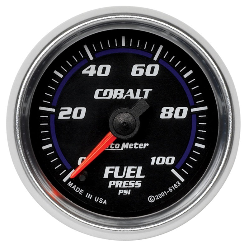 Autometer Cobalt 52mm 100 PSI Electronic Fuel Pressure Gauge 6163