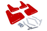Rally Armor 13+ Ford Focus ST Red Mud Flap w/ White Logo MF27-UR-RD/WH