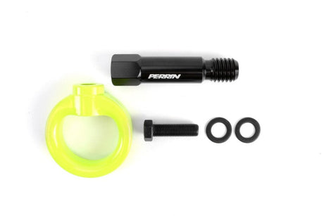 Perrin 2020 Toyota Supra Tow Hook Kit (Rear) - Neon Yellow PTP-BDY-250NY