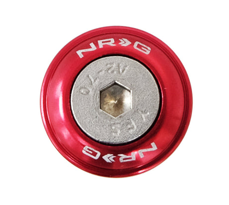 NRG Fender Washer Kit w/Rivets For Plastic (Red) - Set of 10 FW-100RD