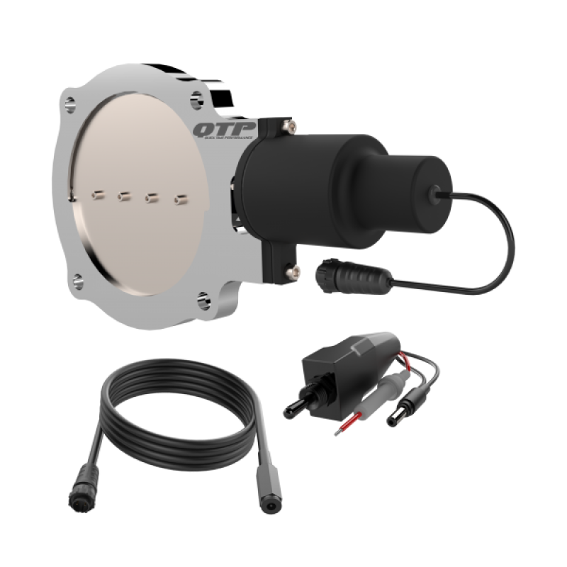 QTP 5in Bolt-On QTEC Electric Cutout Valve - Single QTEC5X