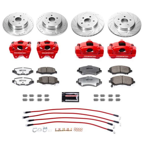 Power Stop 07-17 Jeep Wrangler Front & Rear Big Brake Conversion Kit BBK-JK-003R