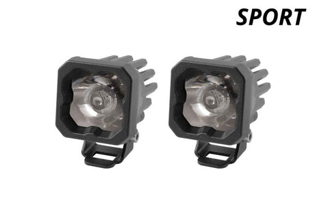 Diode Dynamics Stage Series C1 LED Pod Sport - White Flood Standard ABL (Pair) DD6445P