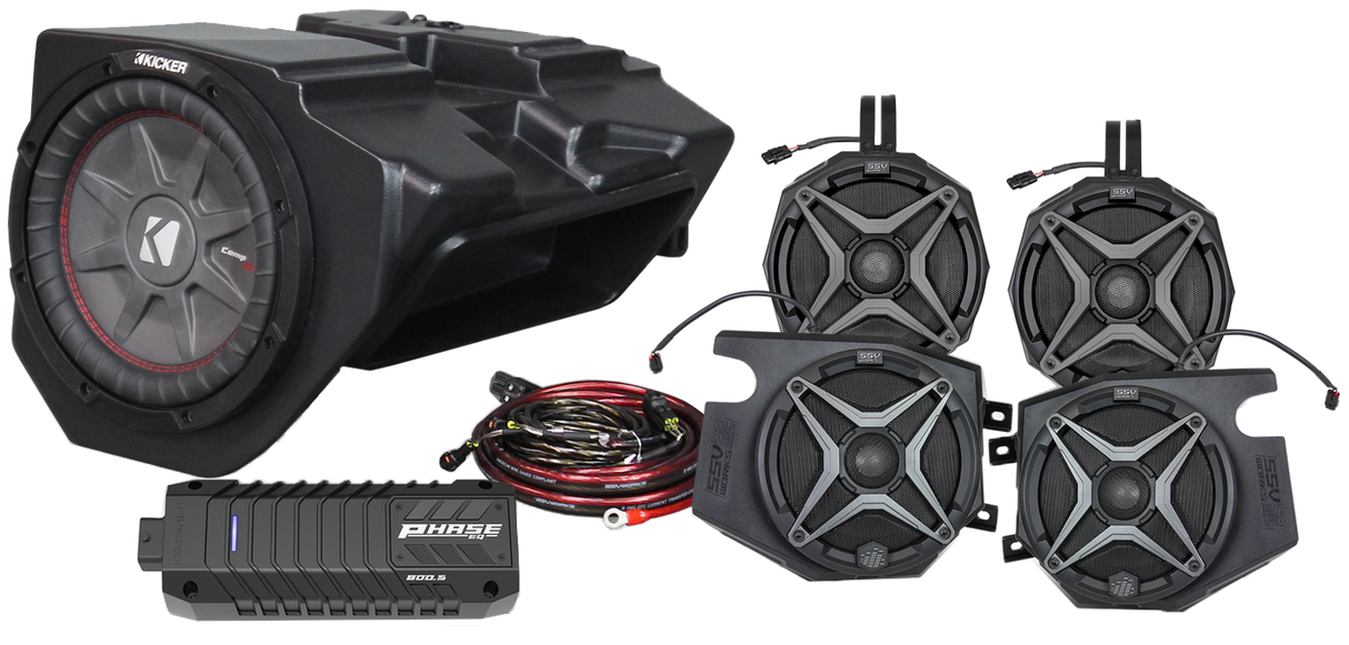 SSV WORKS 5 Speaker Plug And Play Kit Ride Command 220-RZ34-Q5ARC