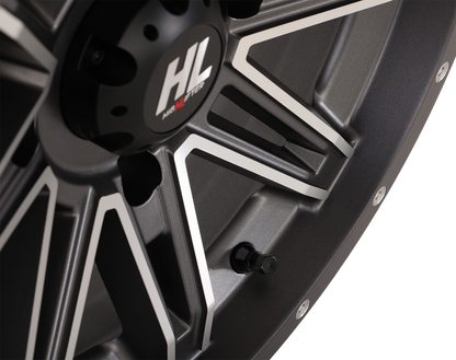 HIGH LIFTER Wheel - HL22 - Front/Rear - Gloss Black w/Machined - 14x7 - 4/137 - 4+3 (+10 mm) 14HL22-1137