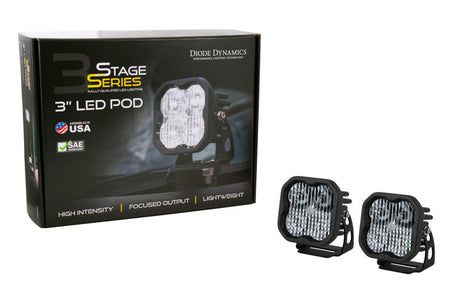 Diode Dynamics 2021 Ford Bronco SS3 LED Ditch Light Kit - Yellow Pro Combo DD7187