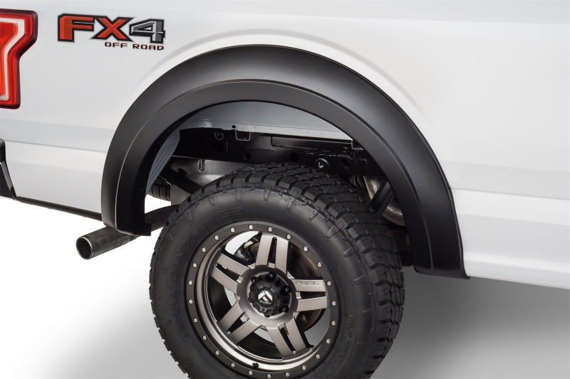 Bushwacker 15-17 Ford F-150 Styleside Extend-A-Fender Style Flares 4pc 67.1/78.9/97.6in Bed - Black 20936-02