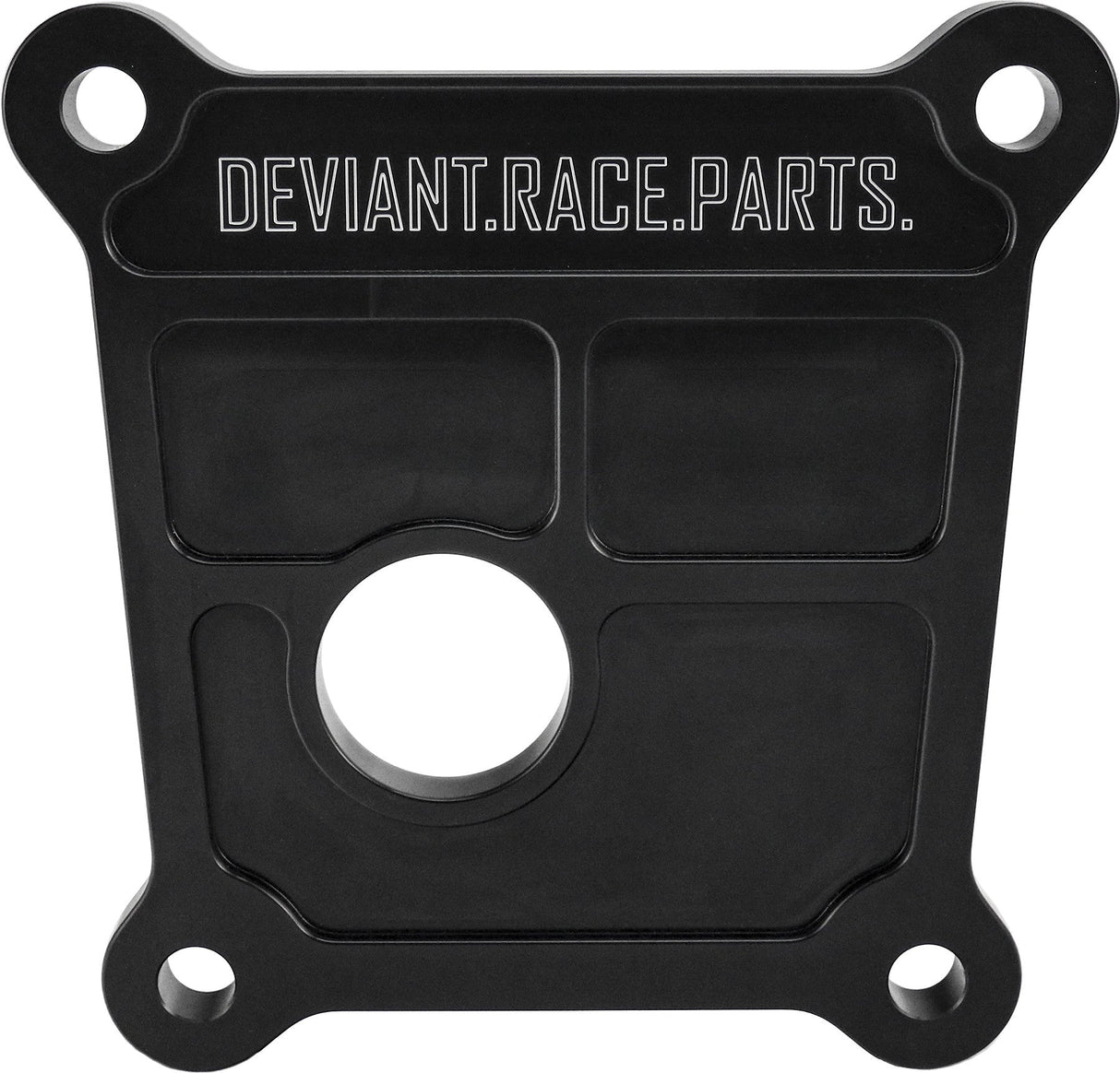DEVIANT RACE PARTS Radius Arm Plate Black Pol 45502
