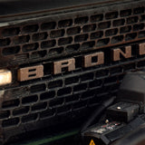 Ford Racing 2021+ Bronco Grille Lettering Overlay Kit - Bronze M-1447-BLBR