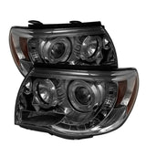 Spyder Toyota Tacoma 05-11 Projector Headlights LED Halo LED Smoke High H1 Low H1 PRO-YD-TT05-HL-SM 5011930