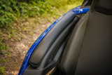 SHOW CHROME Kaliber Armrest Pads - Black w/ Blue Stitching - Slingshot '15-'22 H44-1BLUE