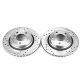 Power Stop 2000 BMW 323i Rear Evolution Drilled & Slotted Rotors - Pair EBR631XPR