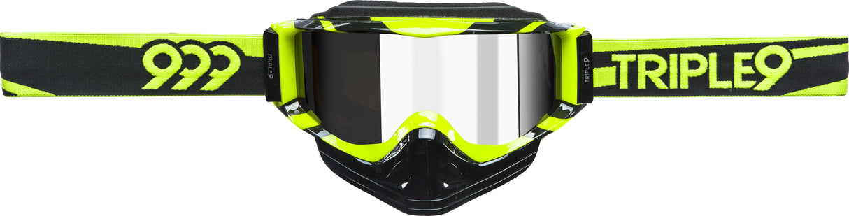 TRIPLE 9 Saint Goggles Chrome / Amber Lens 37-2333