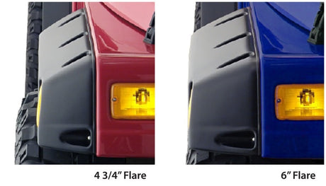 Bushwacker 97-06 Jeep TJ Pocket Style Flares 4pc - Black 10917-07