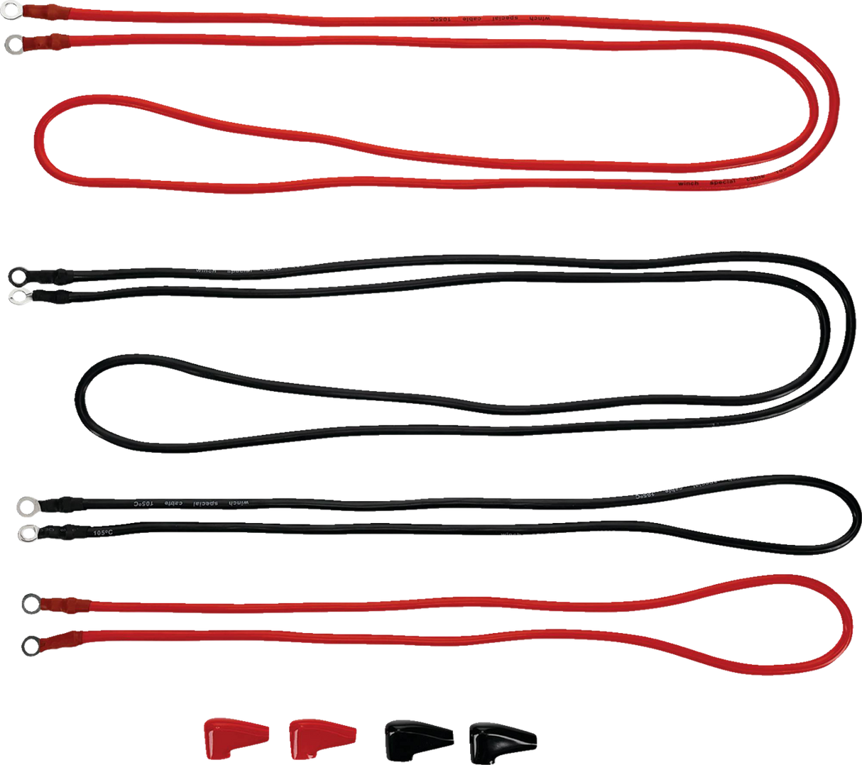 ALL BALLS Electric Cable Kit for Winch - 3500/4500 lb 431-01049