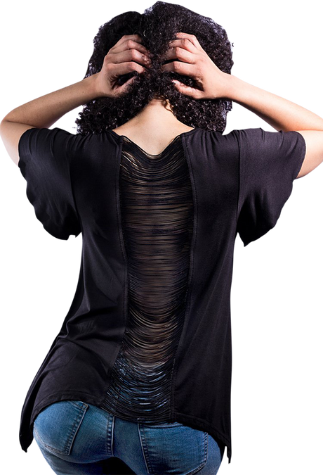 LETHAL THREAT Women's Hell on Heels T-Shirt - Black - Medium LA20528M