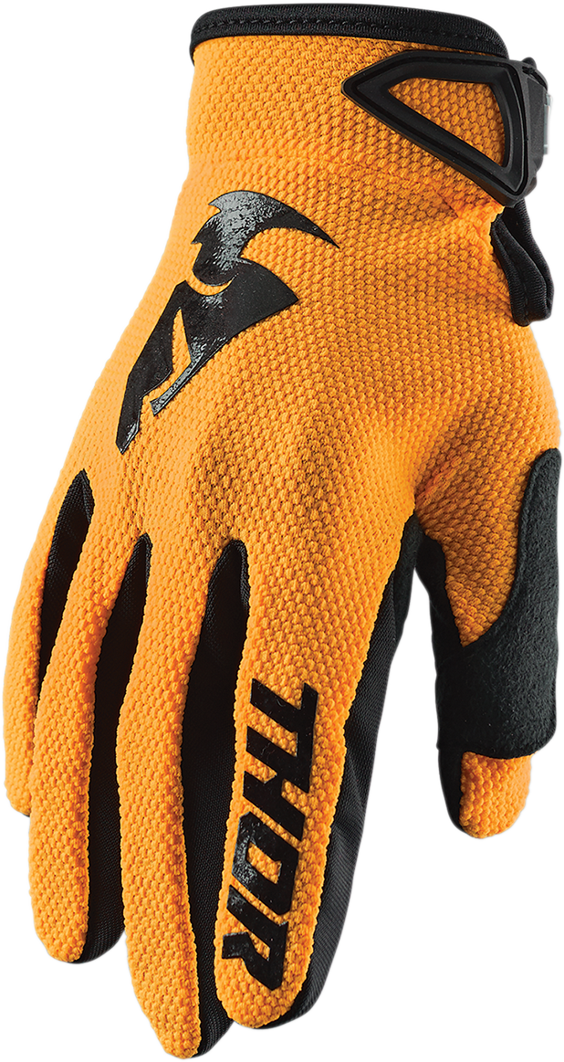 THOR Youth Sector Gloves - Orange/Black - XS 3332-1522