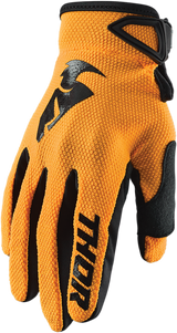 THOR Youth Sector Gloves - Orange/Black - XS 3332-1522