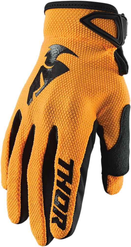 THOR Sector Gloves - Orange/Black - Large 3330-5868