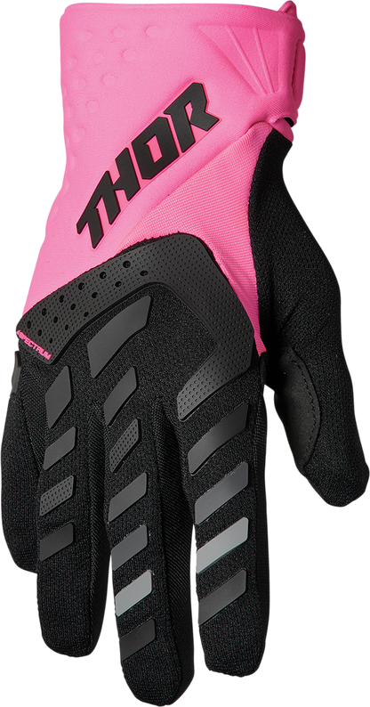 THOR Women's Spectrum Gloves - Fluo Pink/Black - Large 3331-0209