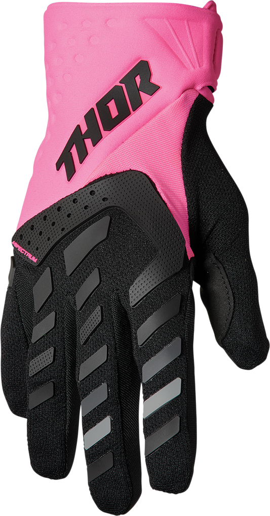 THOR Women's Spectrum Gloves - Fluo Pink/Black - Large 3331-0209